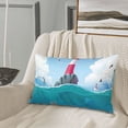 thumbnail image 5 of Zufioo Lighthouse Sea Port Print Double-sided Plush Pillow Cover,Decorative Pillow Protector without Pillow Core, Suitable for Sofa, Bedroom, Car-16"x24", 5 of 6