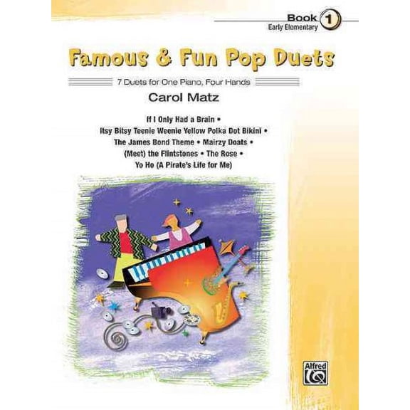 Famous & Fun: Famous & Fun Pop Duets, Bk 1: 7 Duets for One Piano, Four Hands (Paperback)
