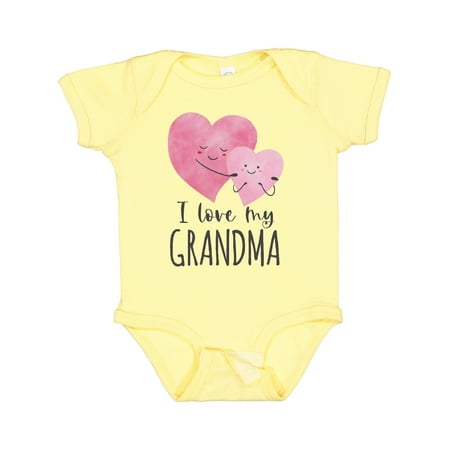 

Inktastic I Love My Grandma Two Hugging Hearts Gift Baby Boy or Baby Girl Bodysuit