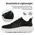 thumbnail image 3 of Decould sylf Walking Shoes for Women Breathable Non Slip Athletic Sneakers Casual Lace Up Running Shoes, 3 of 8