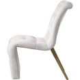 thumbnail image 6 of Meridian Furniture Curve Cream Velvet Dining Chair (Set of 2), 6 of 7