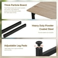 thumbnail image 7 of FDW 47.2 inches Computer Desk,Modern Simple Style PC Desk with Metal Frame，Nature, 7 of 7