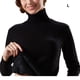 thumbnail image 2 of Qarigey Camisa térmica, suministros para mujeres, ropa de abrigo, parte ajustada, lencería larga, lavable, gruesa, accesorio de Prendas para la parte del cuerpo Negro L, 2 of 6