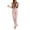 Pink, variant on Women's Sleeveless Deep V-Neck Dressy Tank Jumpsuits Spring Summer Casual Loose Straight Leg Pants Club Party Rompers Fashion Color Block Button up Suit Jumpsuit Gold M