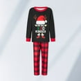 thumbnail image 4 of 2 Piece Matching Set Letter Printed Patchwork  Homewear Suits (Black S Men ), 4 of 8
