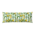 thumbnail image 2 of Gaeub Lemon Printed Long Body Pillowcase Envelope Closure 1 Pack Wrinkle for Night Sweats - 20x54 in, 2 of 8