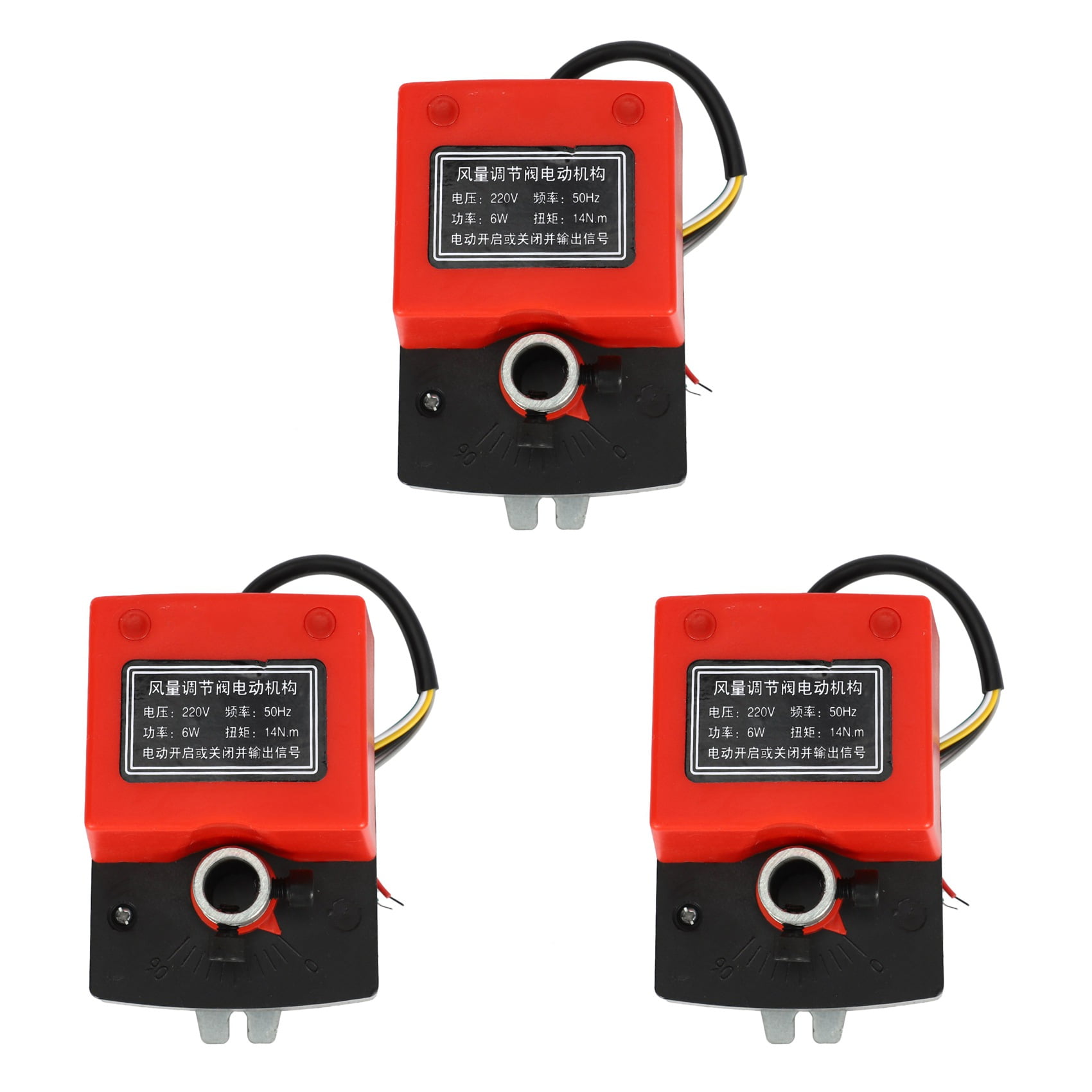 3X Damping Valve Ac220V Electric Duct Electric Damper Actuator for Ventilation Valves with