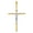 Colorname Misc: Yellow White / 39mm, variant on 28mm 14k Two-tone Polished Jesus Crucifix Pendant - 2.1 Grams