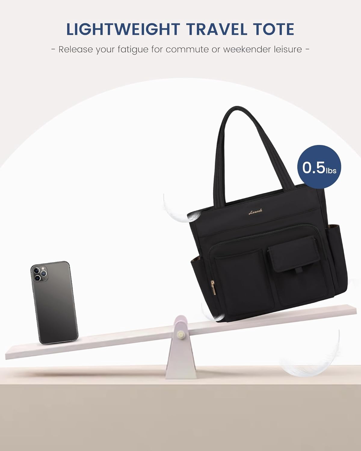 LOVEVOOK Tote Bag For Women,Laptop Work Totes Bags For Women With Multiple Pockets,Teacher Nurse Work Travel Tote Bag