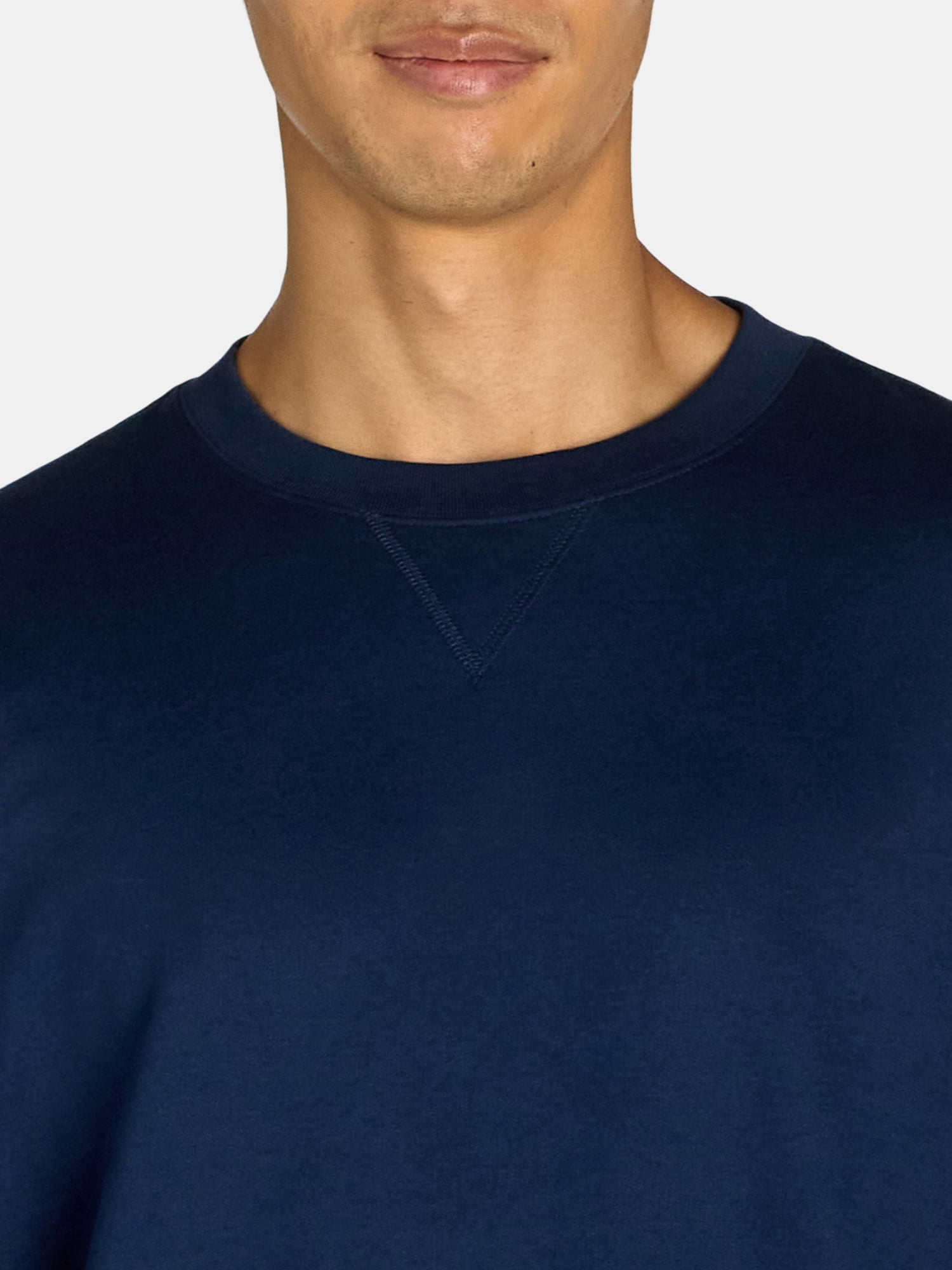 Athletic Works Men's & Big Men's Fleece Crewneck Sweatshirt, Sizes XS-3XL