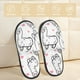 thumbnail image 2 of Fotbe Alpacas and Hearts Pantuflas Peludas para Mujer con Estampado, Zapatillas de Peluche, Zapatos de Invierno para Casa, Uso Interior y Exterior-Medium, 2 of 8
