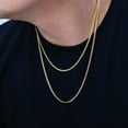 thumbnail image 6 of Nuragold 14k Real Yellow Gold Miami Cuban Link 3mm Chain Necklace (16"-30") Italian Jewelry for Men & Women, 6 of 10