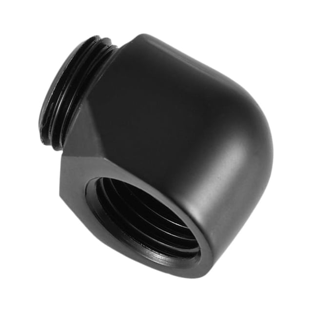 2Pcs Computer 90 Degree Fitting Adapter, G1/4 Thread 90 Degree Elbow Thread Connector Adapter for PC Computer Water Cooling System