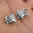 thumbnail image 6 of Unique Bargains 1 Set Fake Grills Hip Hop Left and Right Teeth Grillz Silver Tone, 6 of 6