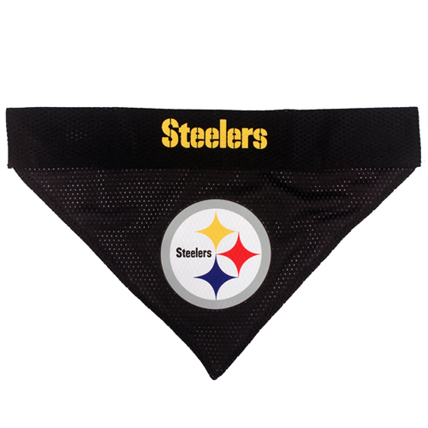 Pets First Nfl Pittsburgh Steelers Reversible Bandana Licensed, Reversible Pet Bandana - 2 Sided Bandana