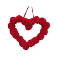 thumbnail image 1 of KLKCMS Christmas Garland Festival Decoration Event Props Heart Shape Garlands for Front Red, 1 of 9