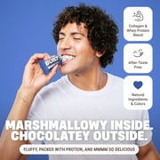 BUILT Puff Protein Bar, Cookies N Cream, 17g Protein, Collagen, 150 Calories, 4 Count Box, 1.41 oz Bars