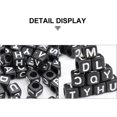 thumbnail image 3 of EeaseCA 100Pcs English Letters Beads DIY Square Beads Children Acrylic Jewelry Accessory, 3 of 7