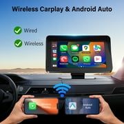 NEXPOW Wireless Carplay Screen, 7 Car Play Screen & Stereo Fit for Android Auto and Apple CarPlay - Multimedia Player, Bluetooth, for Car, Trucks, SUV New
