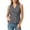 Gray, variant on Women's V-Neck Button Front Sleeveless Top with Front Flap, Solid Color Casual Blouse for Warm-Weather (Khaki, XL).