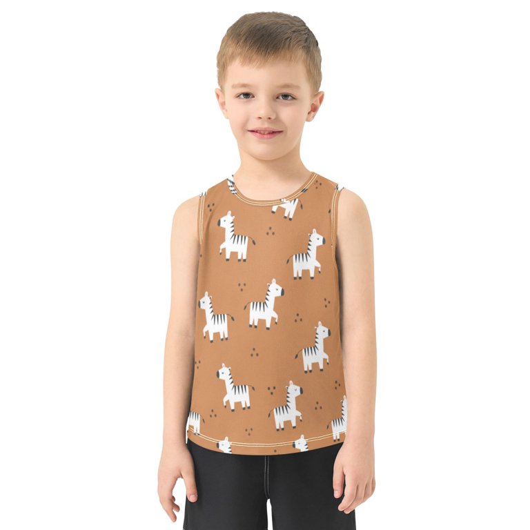 Tank Top Shirts Zebra Animal Pattern Quick-Dry Athletic for Running ...