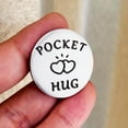 thumbnail image 6 of 20 Set Pocket Hug Tokens with PU Leather Keychains, Stainless Steel Inspirational Tokens with Positive Messages, Encouragement Gifts for Friends, Kids, Family, Long Distance Support Gifts, 6 of 7