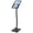 Black, variant on Sign Display Stand for 11x17 Graphics, Poster Stand with Front-loading Snap-open Poster Frame Holds Signs in Portrait and Landscape, Silver, Aluminum and Steel (YCH1711SV)