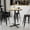 Natural, variant on BizChair 36'' Round Black Laminate Table Top with 30'' x 30'' Bar Height Table Base