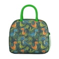 thumbnail image 2 of Womens Green Cartoon Dinosaurs Jungle Pattern Lunch Box for Work,Insulated Lunch Bag for Women,Loncheras Para Mujer,Leakproof Adult Lunch Bag for Work,Beach,Travel,Picnic,Camping, 2 of 7