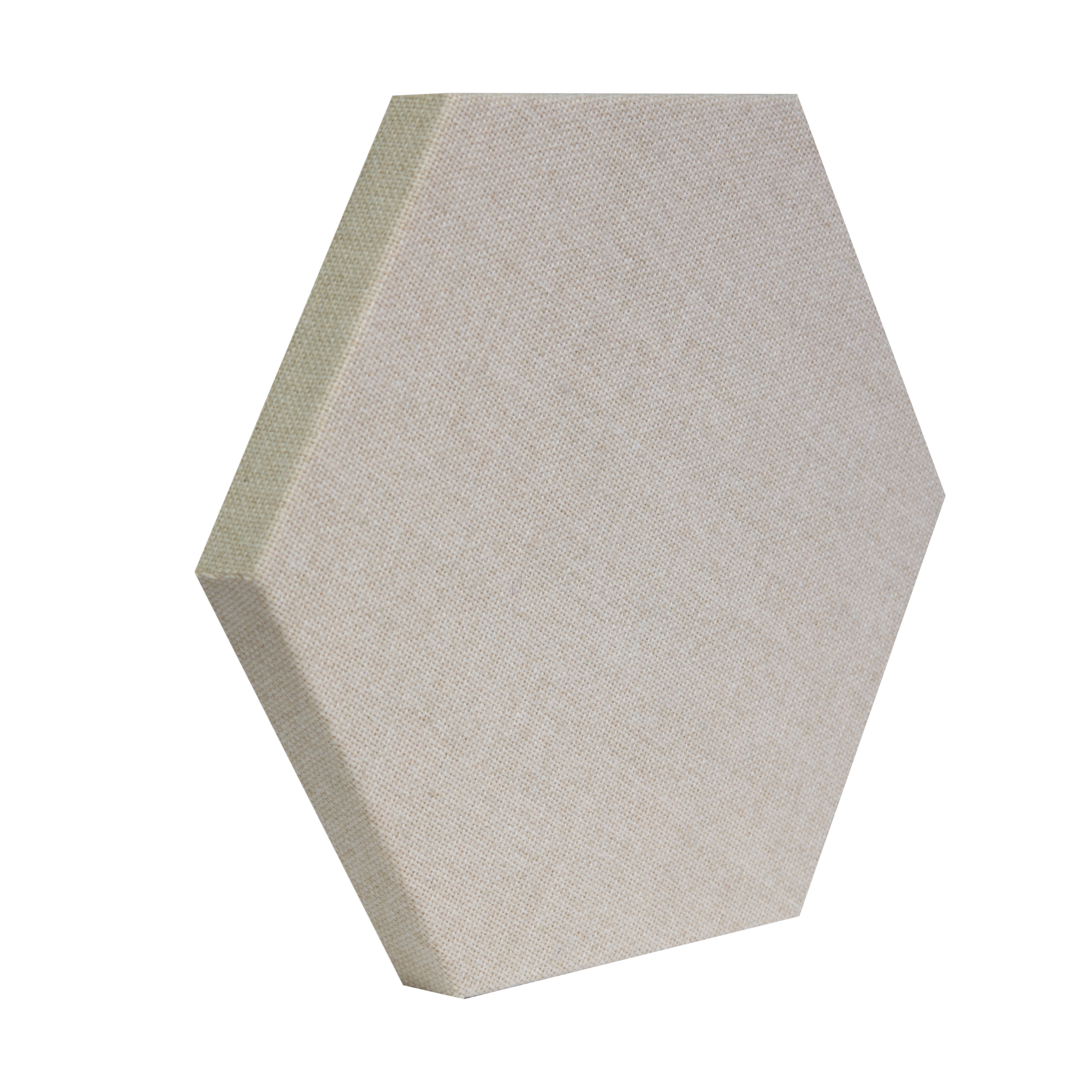 ATS Acoustics Hexagon Fire Rated Sound Absorbing Acoustic Panel 12" x 1" (Cream)
