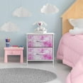 thumbnail image 2 of Sorbus 2 Drawer Bedside Nightstand End Table Bedroom Dresser, Pastel Colors Tie-Dye Pink, 2 of 5
