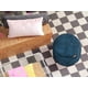 thumbnail image 2 of Puff Taburete Velvet Baggy Azul Bali, 2 of 5