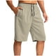 thumbnail image 1 of pstuiky Abreviatura para hombres, Pantalones cortos deportivos para hombre, de color liso, con cremallera y bolsillo para la playa. Pantalones cortos de golf, 1 of 3