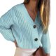 thumbnail image 1 of Suéter para mujer, prendas de vestir, suéter para mujer, suéter con botones, suéter para mujer con botones superiores, suéter para mujer hecho a medida para la perfección, 1 of 4