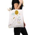 thumbnail image 3 of ASHLEIGH Cute Flying Bunny I Love You To The Moon and Back Washable Canvas Tote Bag Resuable Grocery Bags Shopping Bags Canvas Tote Bag Perfect for Crafting Decorating, 3 of 3
