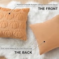 thumbnail image 5 of decorUhome Fall Throw Pillow Covers 16x16 Pack of 2, Soft Plush Faux Wool Couch Pillow Covers, Orange Pumpkin (Pillow Cover Only, No Inserts Included), 5 of 8