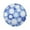 Blue and White Snowflake, variant on 15.4" Round Placemat Set of 1 Polyester Fabric Place Mats Non-Slip Dining Kitchen Table Mats for Kitchen Party Decor Snowflakes and Smiling Snowmen