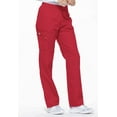 thumbnail image 4 of Dickies EDS Signature Scrubs Pant for Women Natural Rise Tapered Leg Pull-On Plus Size 86106, 4XL, Red, 4 of 7