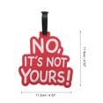 thumbnail image 2 of Unique Bargains 1 Pc Fashionable Luggage Tag for Travelling Red Soft Rubber, 2 of 4