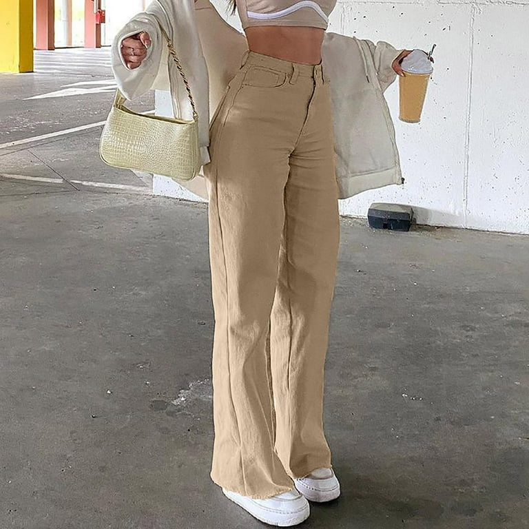 2025SS YENN 【HIGH RISE WIDE PANTS】 Stylish Trousers: A New Day Women's High-Rise Belted Denim