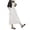 White, variant on Wdgfv Japanese Apron Women-Cross Back Apron for Women with Pockets, Pinafore Aprons, Womens Cotton Linen Apron
