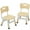 Khaki, variant on Shininglove Set of 2 Kids Chairs with Adjustable Height & Non-Slip Legs, for 2-6 Years Old Boys Girls