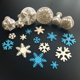 thumbnail image 4 of Piezas Cortadores de Galletas Fondant Copos de Nieve Cortador de Galletas Sello Eyector Juego de Decoración de Pasteles para Pasteles Galletas Chocolate Jalea, Blanco, 4 of 8