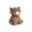 B002- Dark Yellow Cow, variant on Squeeze Animal Toys, Highland Cow Decor, Squeeze Stress Toys, Squeeze for Adults, Cute Two-Tone Green Blue Sitting Yak Figurine Fits on Work Desks to Add Playful Style While