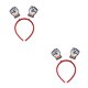 thumbnail image 4 of Guardurnaity Diadema de arcoíris, accesorios para fotos, diademas divertidas, tocado ajustable, disfraz de maquillaje, fiesta, decoración de Animar 2Conjunto, 4 of 6