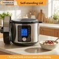 thumbnail image 5 of 6.3 Quart Electric Pressure Cooker, Stainless Steel Multi Cooker Pressure, 24-in-1 Slow Cooker for Rice, Meat Stew, Porridge, Multigrain, Soup, Bean, Bake, Steam, Yogurt Maker, 5 of 9
