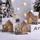thumbnail image 2 of Cabaña luminosa de madera con luz LED navideña para Navidad, adornos navideños para el hogar, adornos para árboles de Navidad, regalos de Año Nuevo 2024, 2 of 5