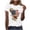 aa12_Multicolor, variant on 4th of July Shirts for Women Patriotic Tops Plus Size Independence Day Star V-Neck Ladies T Shirts 3/4 Sleeve