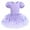 Purple, variant on IBTOM CASTLE Girls Ballet Leotards Dance Wear Butterfly Shiny Sequins Dance Tutu Dress Puff Sleeve Keyhole Back Ballerina Costume 9-10 Years White