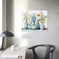thumbnail image 3 of Nawypu  Wall Art for Living Room Blue and White Hydrangea Flower Canvas Paintings Framed Floral Pictures for Bathroom Bedroom and Kitchen Decoration, 3 of 4